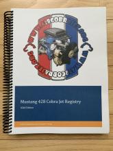 2018 Mustang 428 Cobra Jet Registry Book